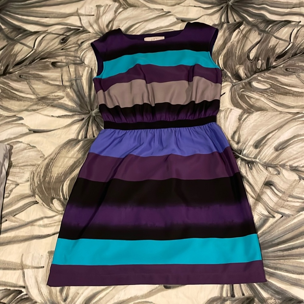 Colorblock mini dress